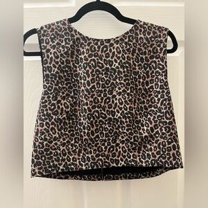 NWT French Connection leopard crop top